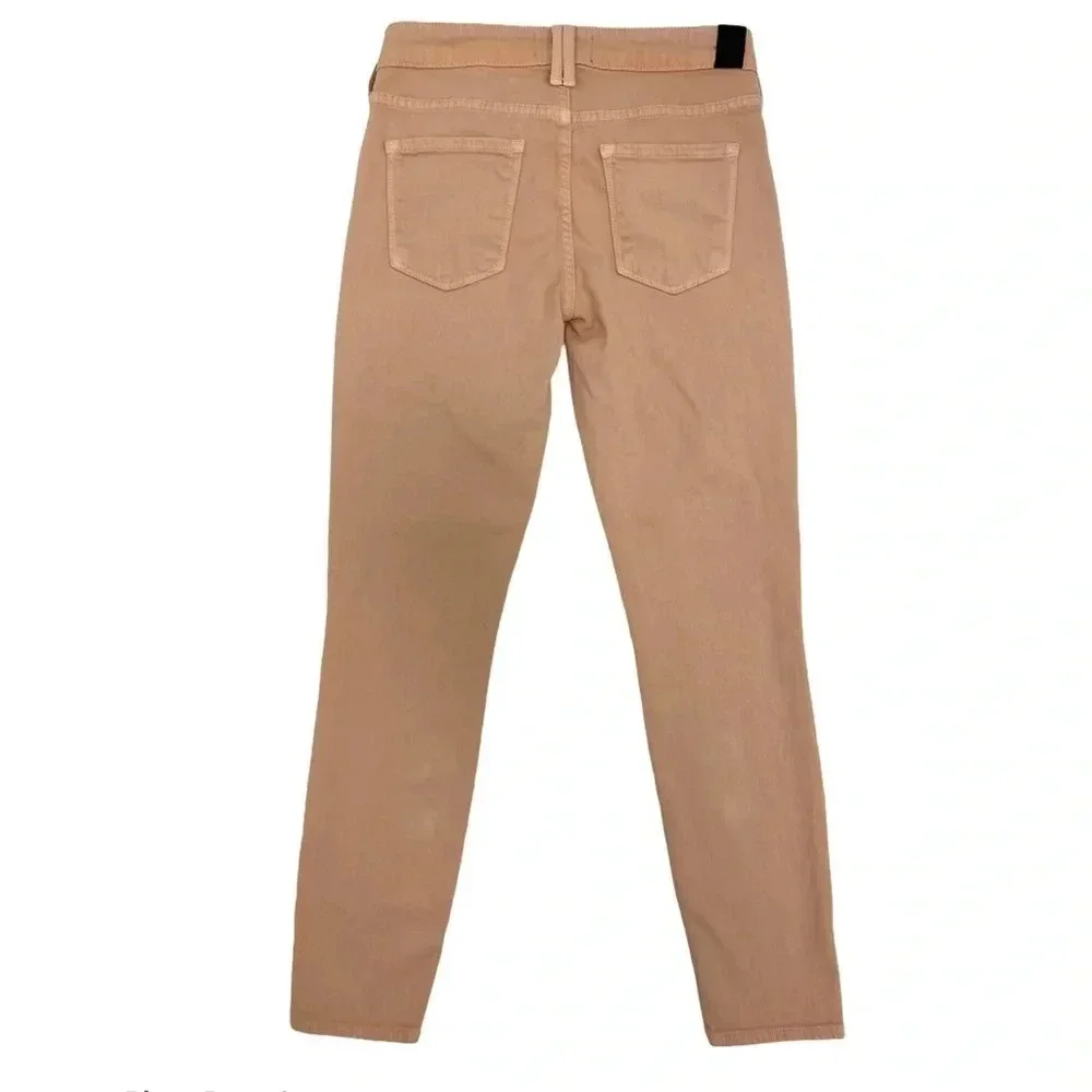 VINCE Dylan Ankle Skinny Jeans Coral Peach Coastal Stretch Casual Chic Size 25 - Picture 3 of 10